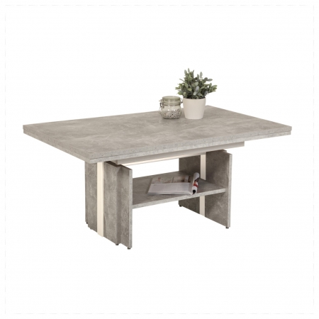 Couchtisch Jerome Beton | Lift | ausziehbar + höhenverstellbar